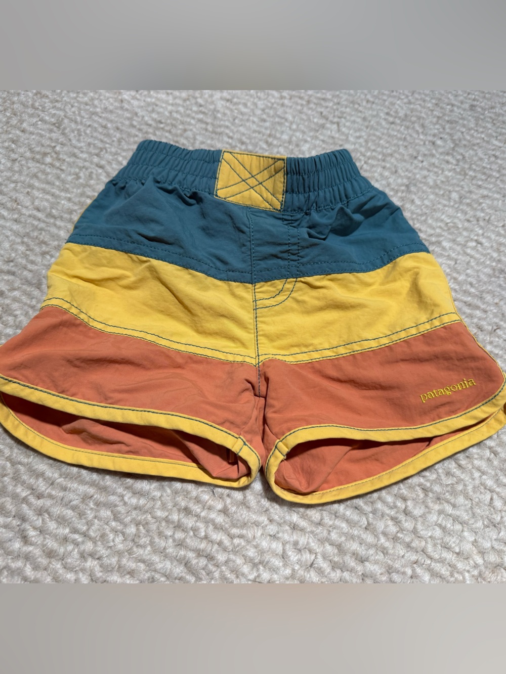 Patagonia Colorblock swim trunks swimsuit boys toddler 3T